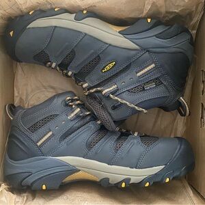 KEEN Utility Men's Lansing Mid Height Steel Toe Waterproof Work Boots 10.5 MENS